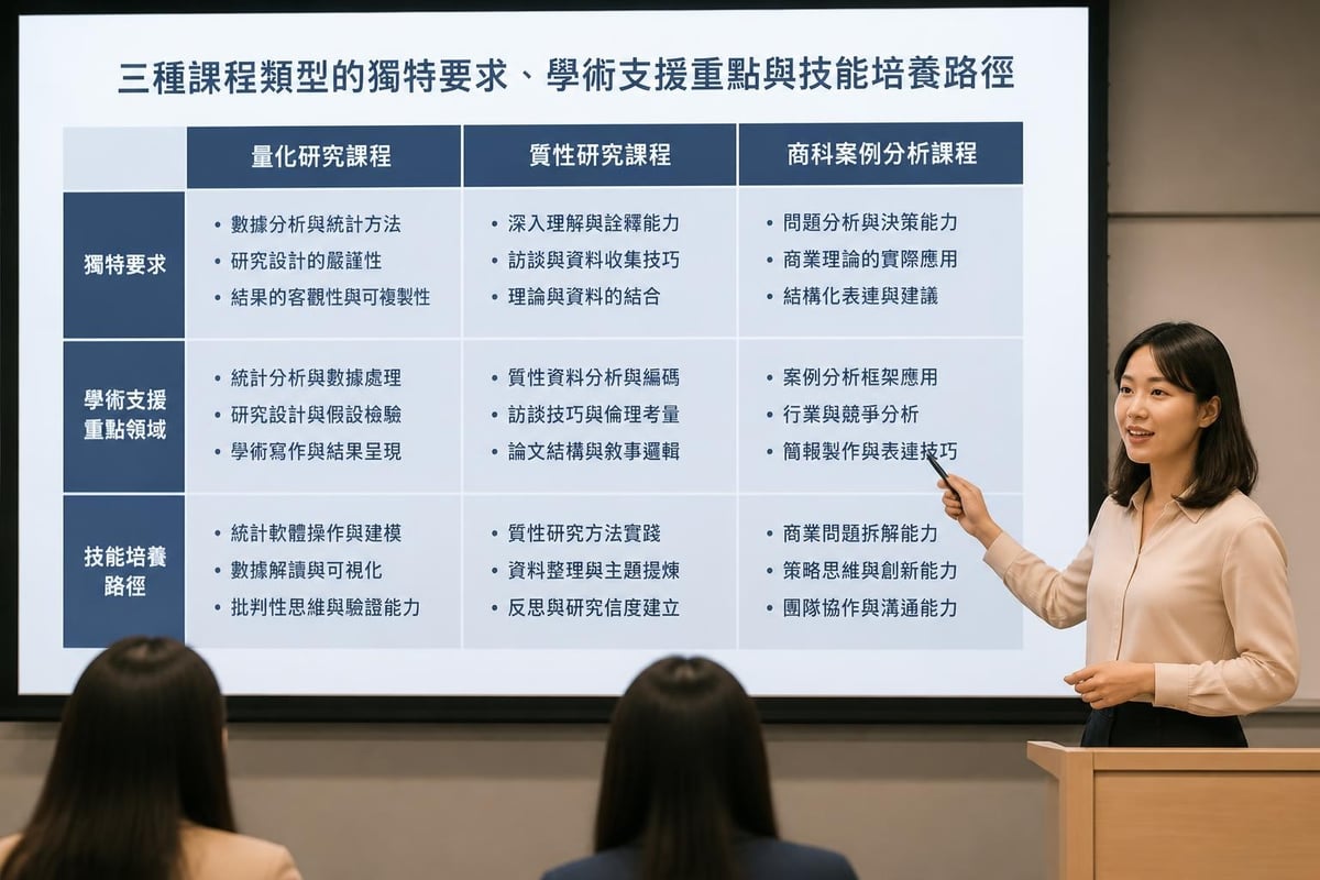 課程類型與支援策略