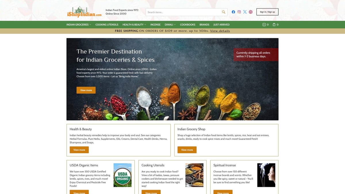 7 Essential Indian Store Online Picks for 2025 Shoppers - iShopIndian