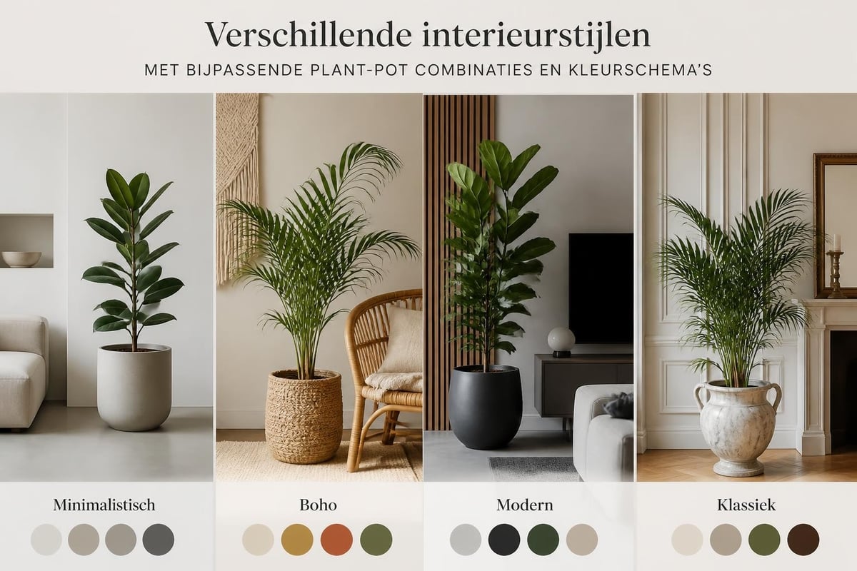 Styling kamerplanten interieur