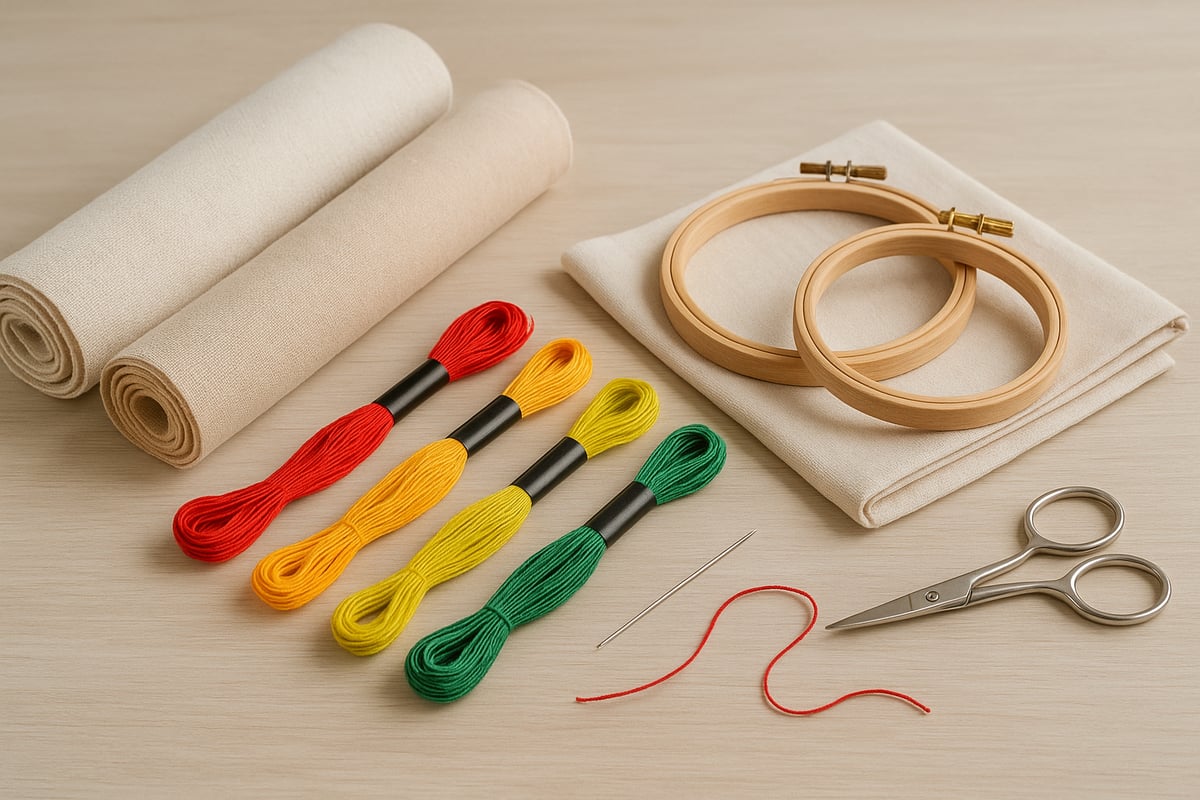 Materiales y Herramientas Esenciales para Bordar Servilletas