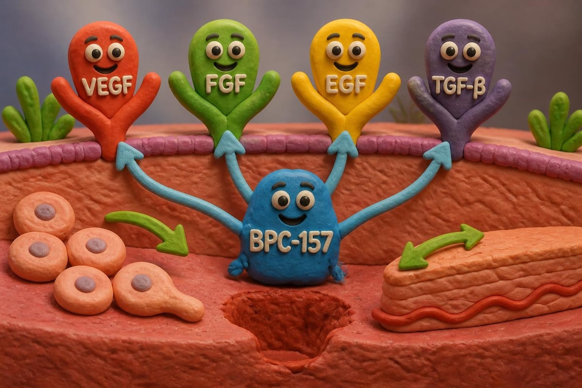 BPC-157 growth factor signaling