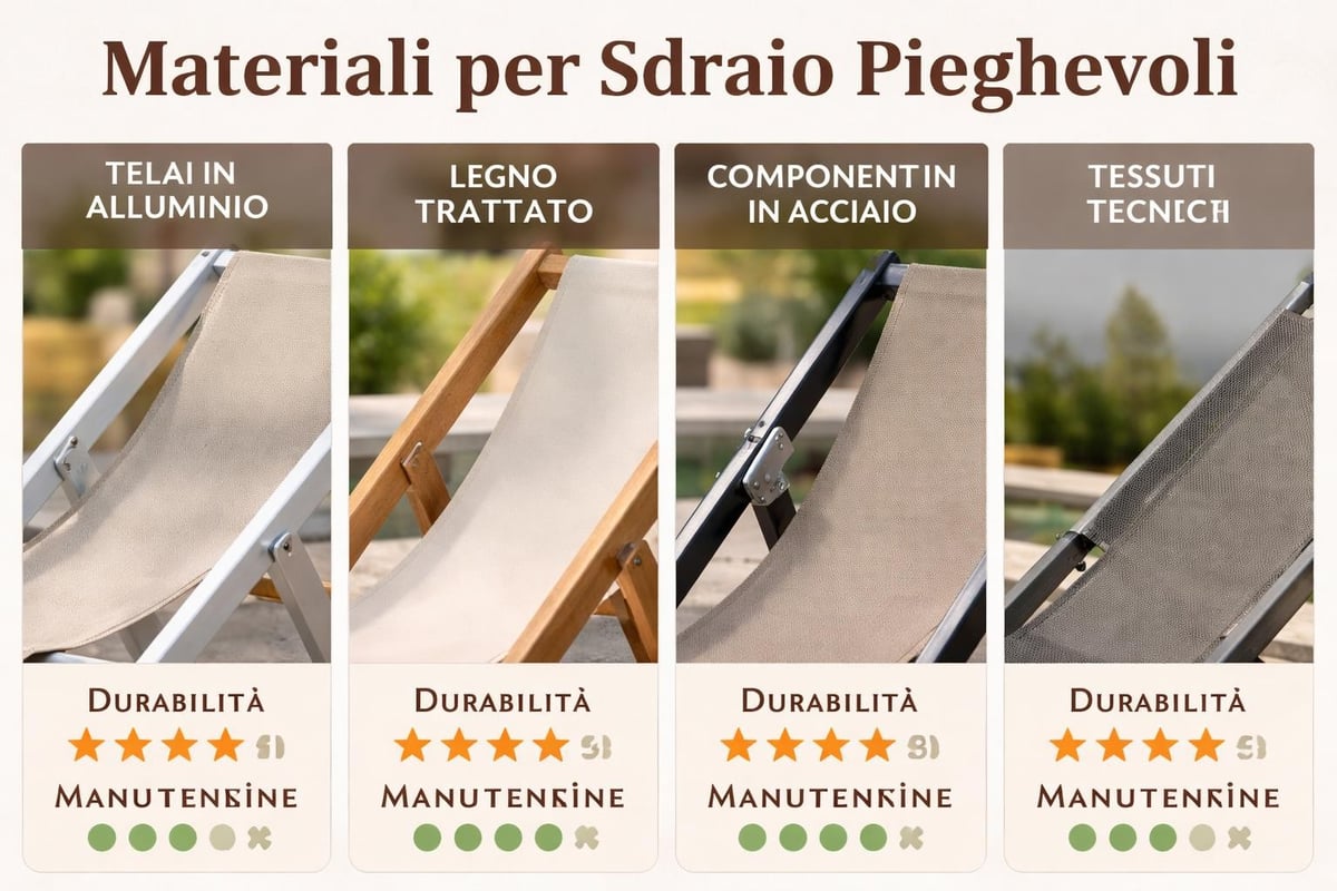 Materiali sdraio
