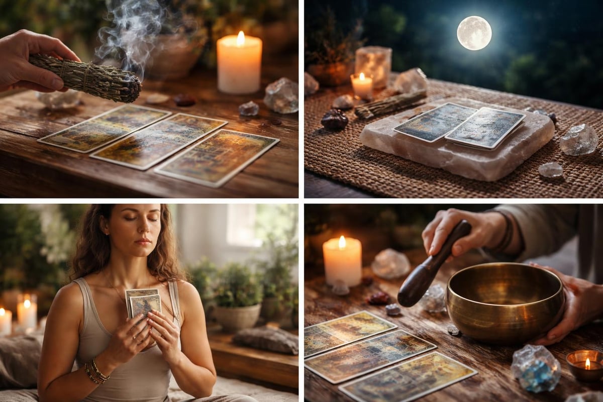 Tarot deck cleansing methods