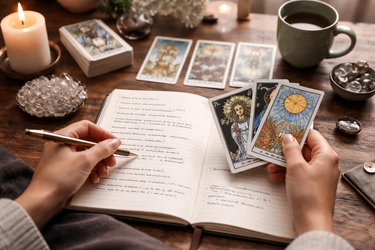 Tarot journaling practice