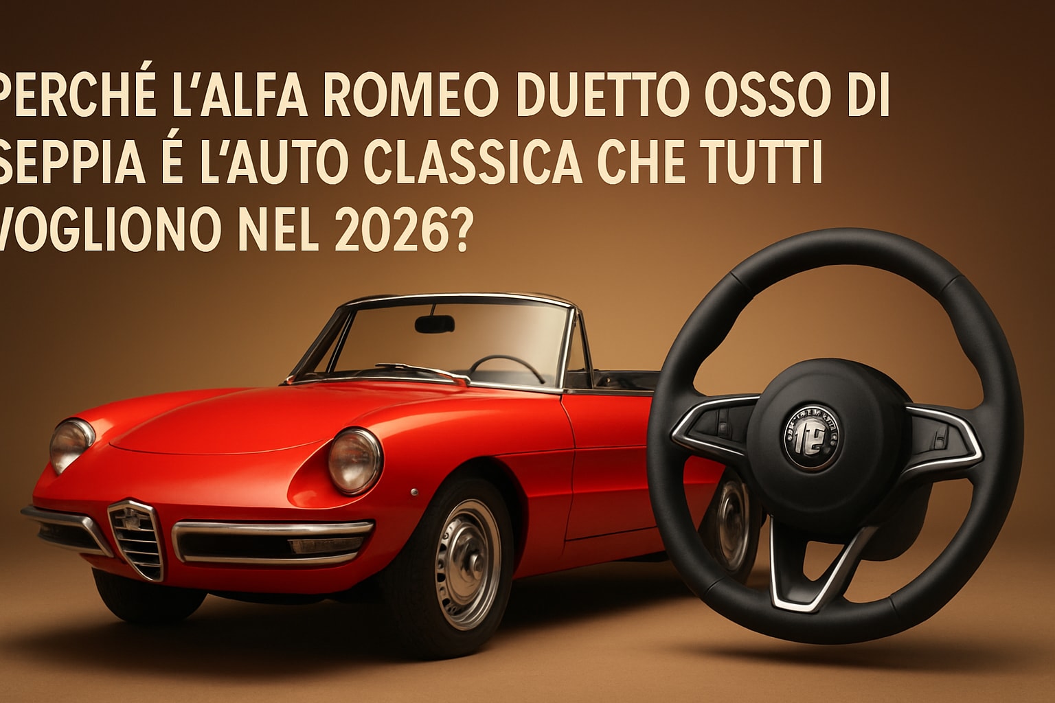 Guida Alfa Romeo Duetto Osso di Seppia Prezzo 2026