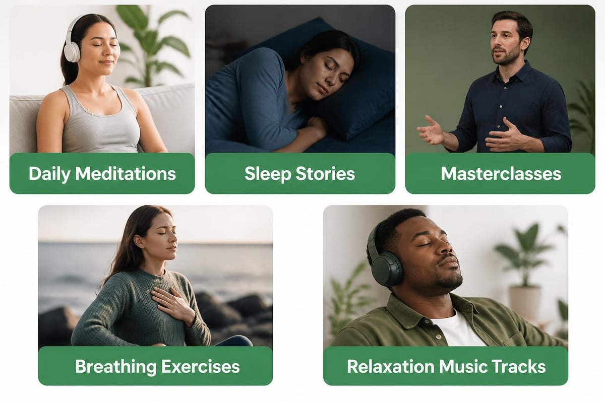 Calm app core features