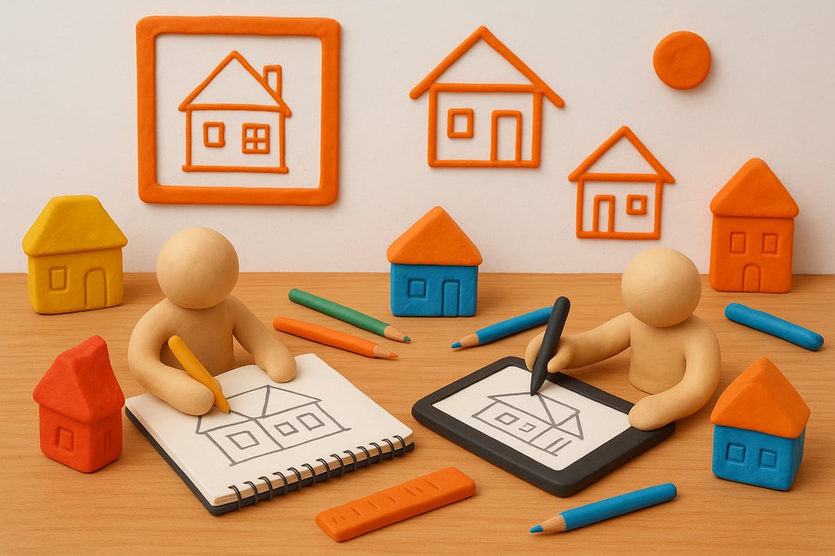Benodigdheden: materialen en digitale tools voor huizen tekenen