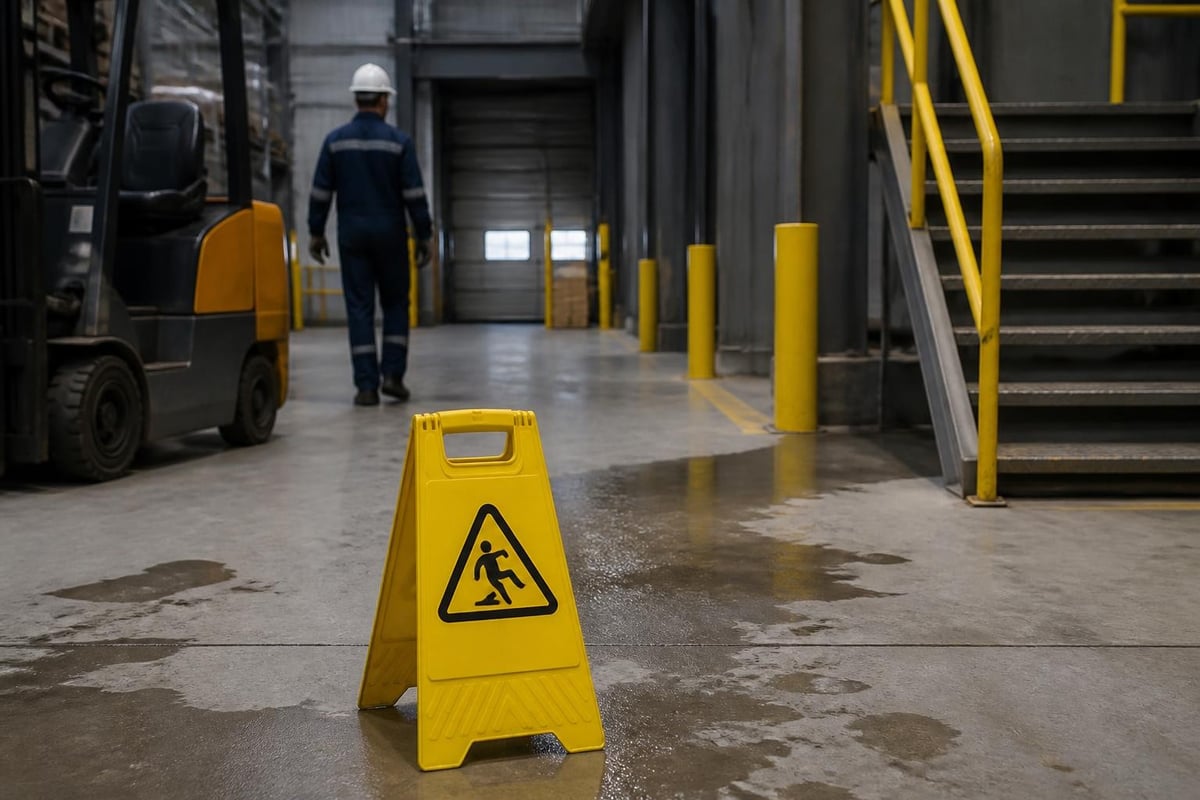 Caution sign placement strategy