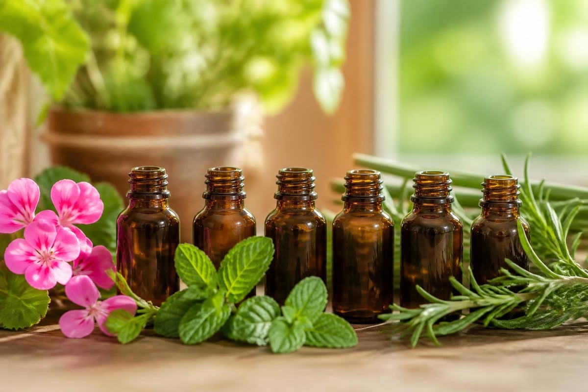 Essential oil mosquito defense mechanism