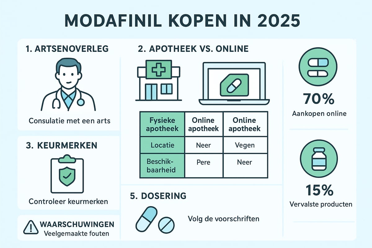 Modafinil Kopen: Stappenplan voor 2025