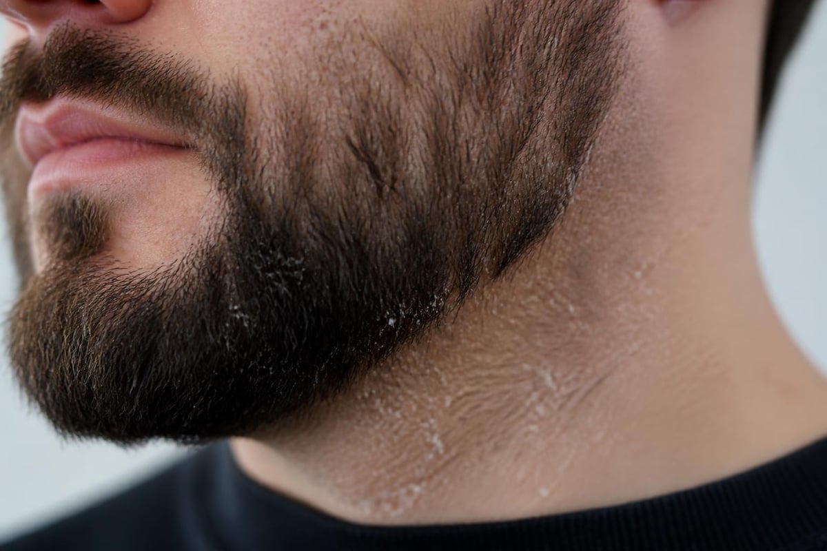 Biological pathway of beard dandruff