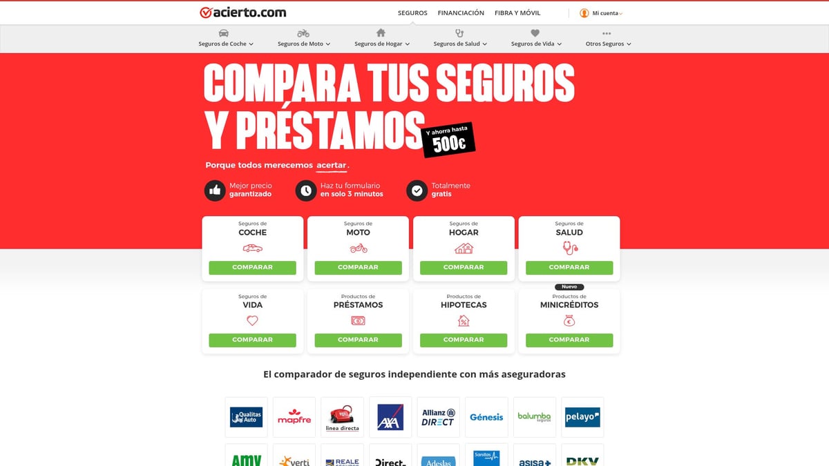7 Mejores Comparativos De Seguros De Moto Para 2026 - Acierto &ndash; Comparaci&oacute;n sencilla y asesoramiento experto