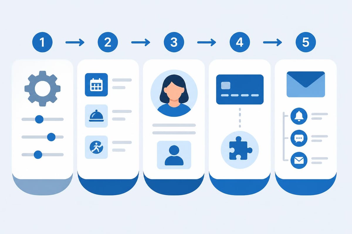 Salon booking customization workflow