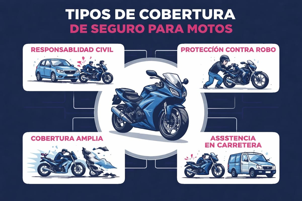 Tipos de coberturas de seguros de moto