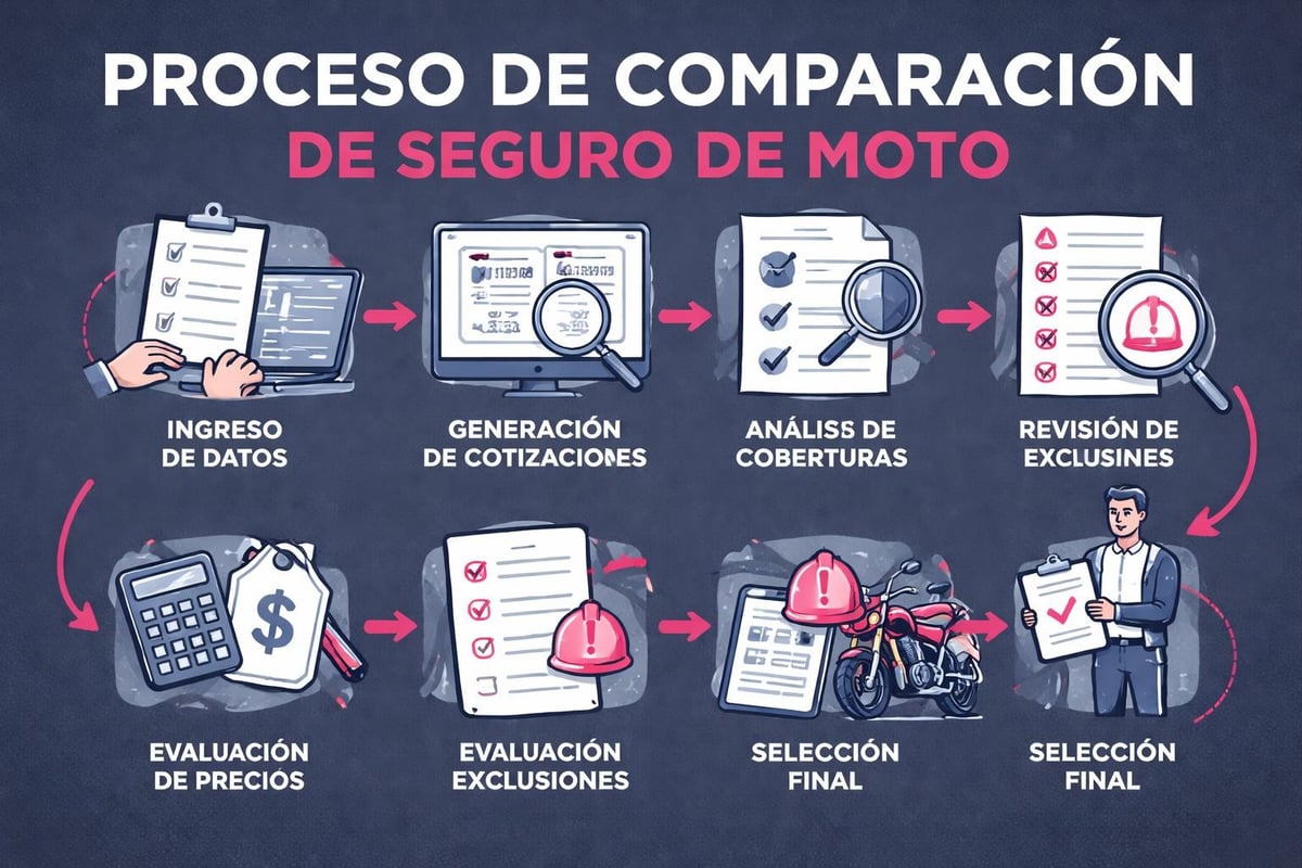 Proceso de comparación de seguros