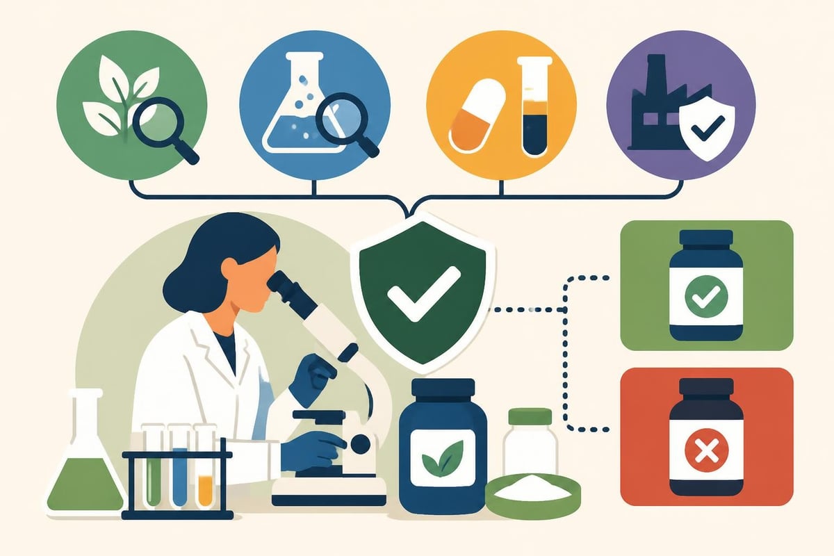 Third-party supplement testing process