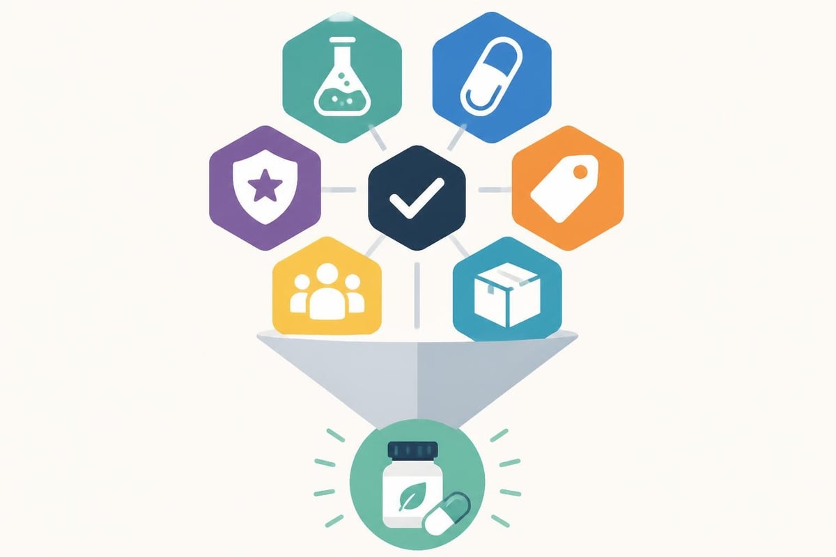 Supplement evaluation criteria
