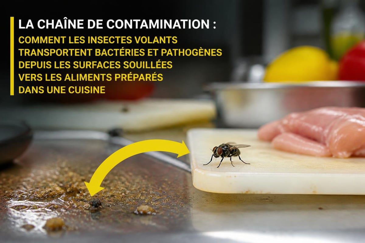 Contamination alimentaire par insectes
