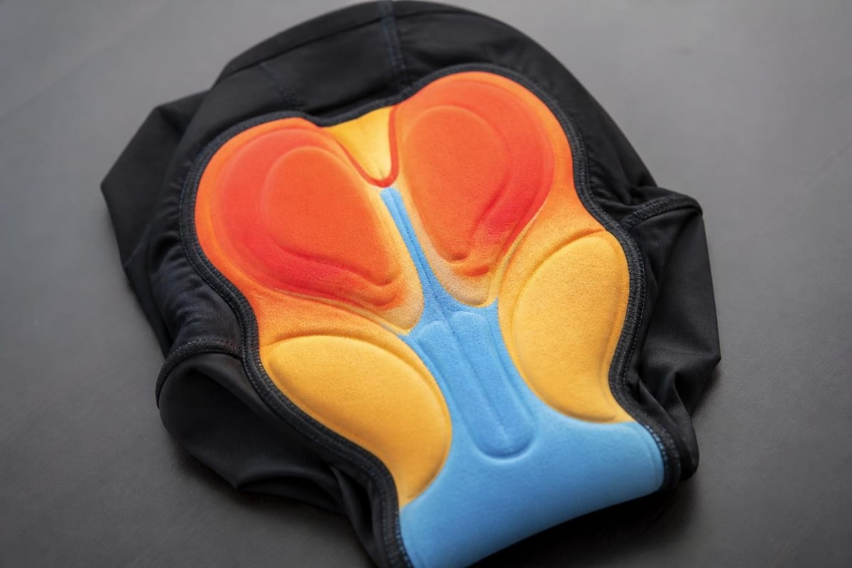 Chamois pad zones