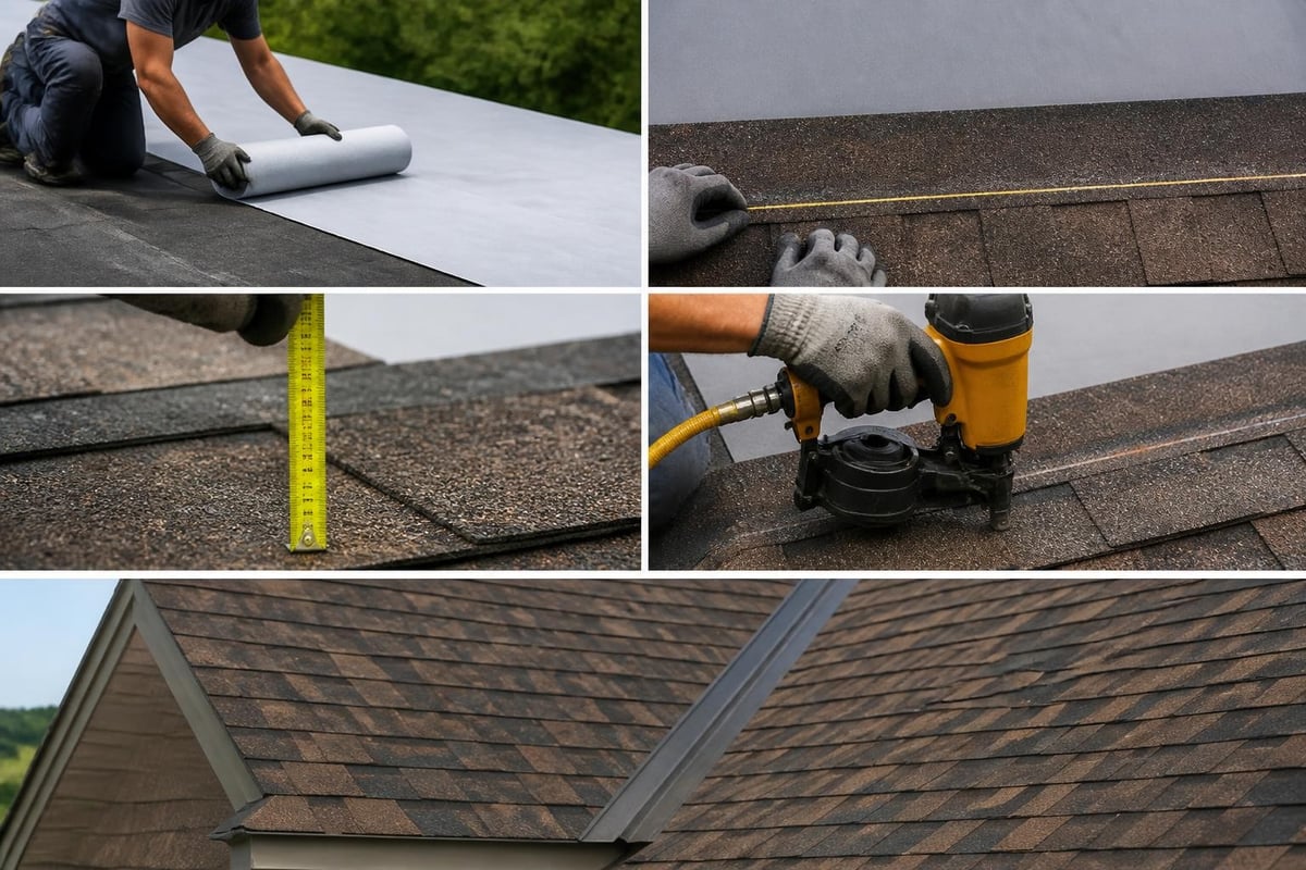 Proper shingle installation technique