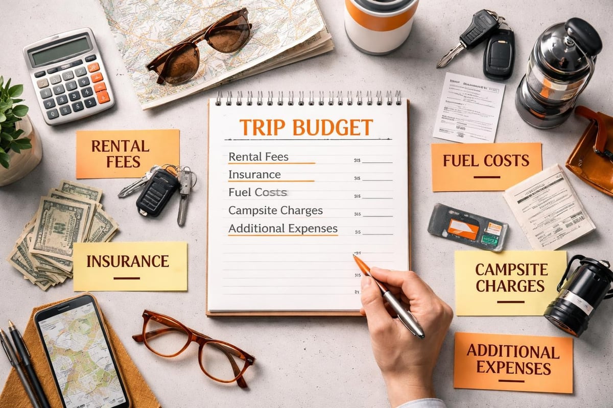 Motorhome hire cost breakdown