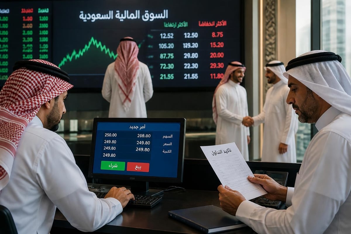 آلية تداول الأسهم