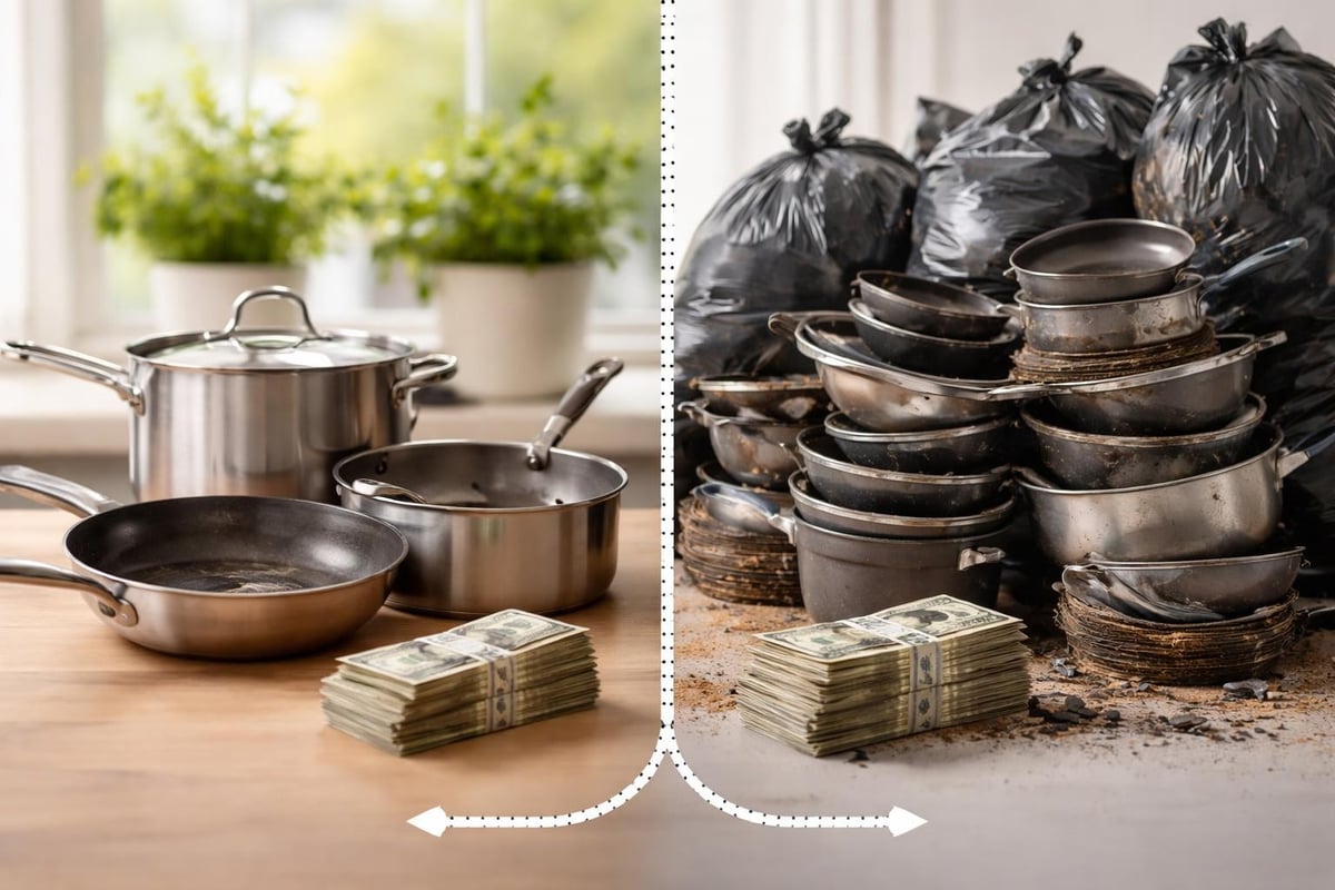 Cookware lifecycle cost analysis