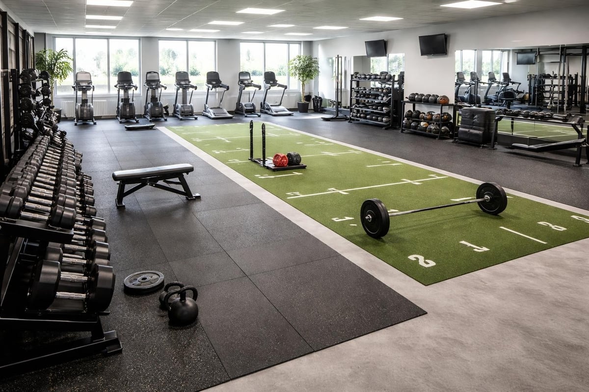 Gym zone layout planning