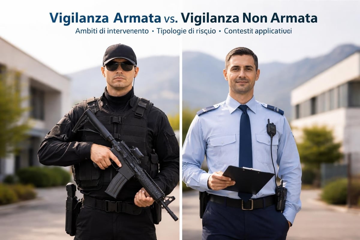 Differenze operative tra vigilanza armata e non armata