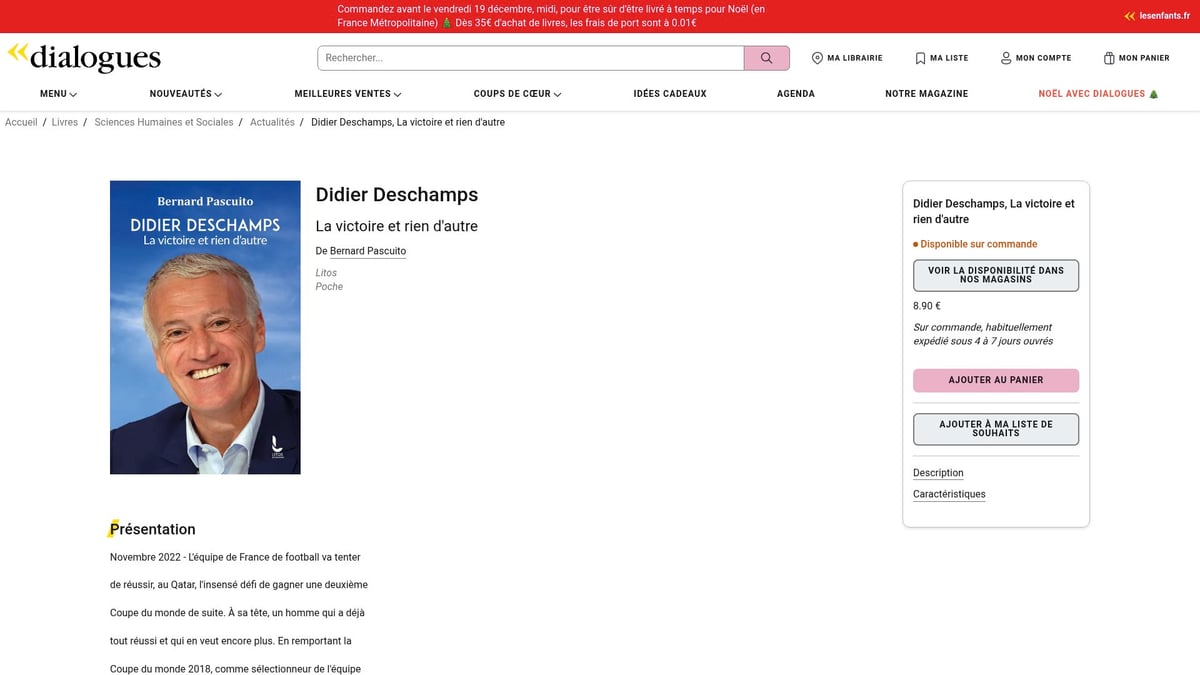 8 Incontournables Livre Sur Football À Lire En 2026 - Didier Deschamps, La victoire et rien d'autre