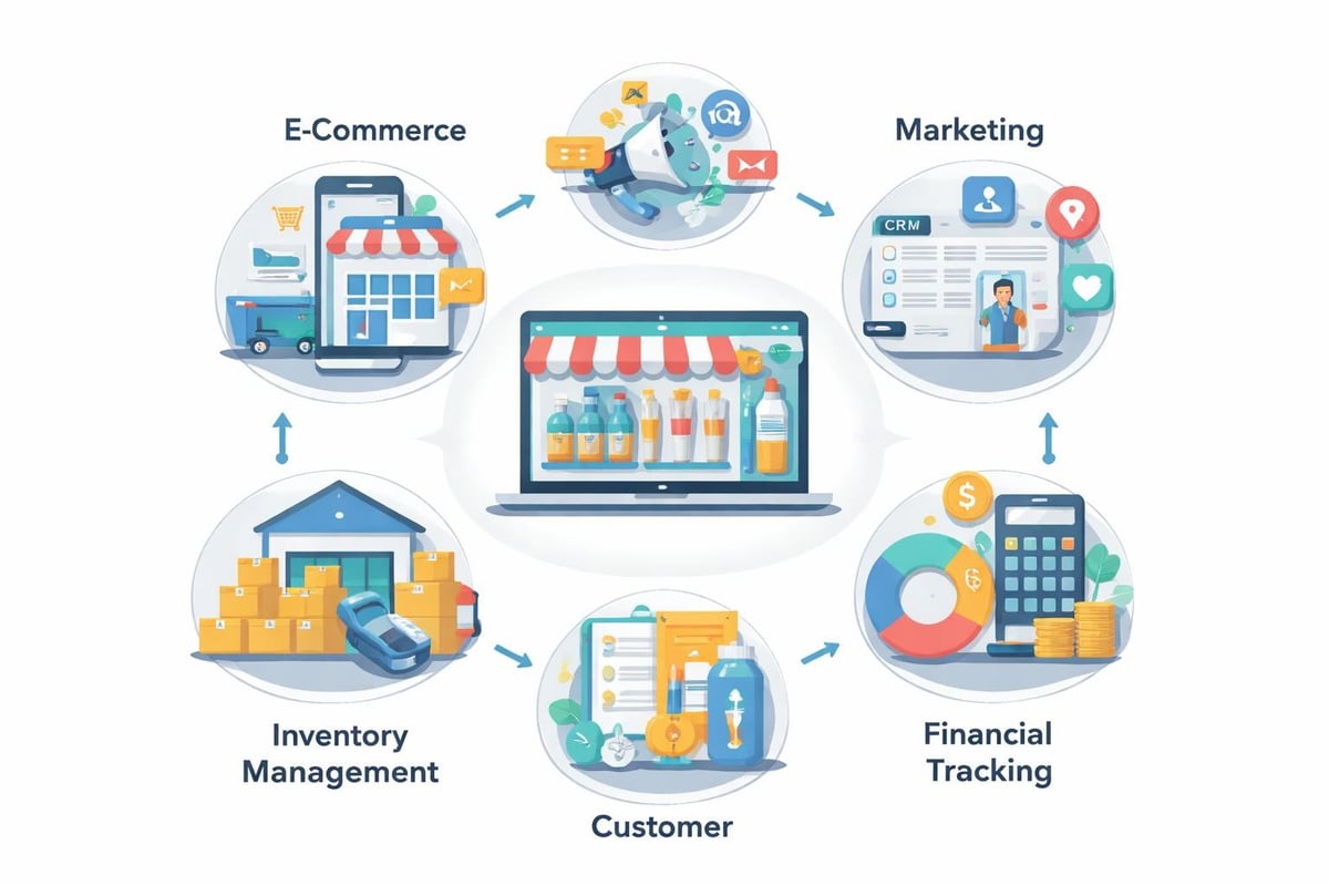 Skincare business technology stack