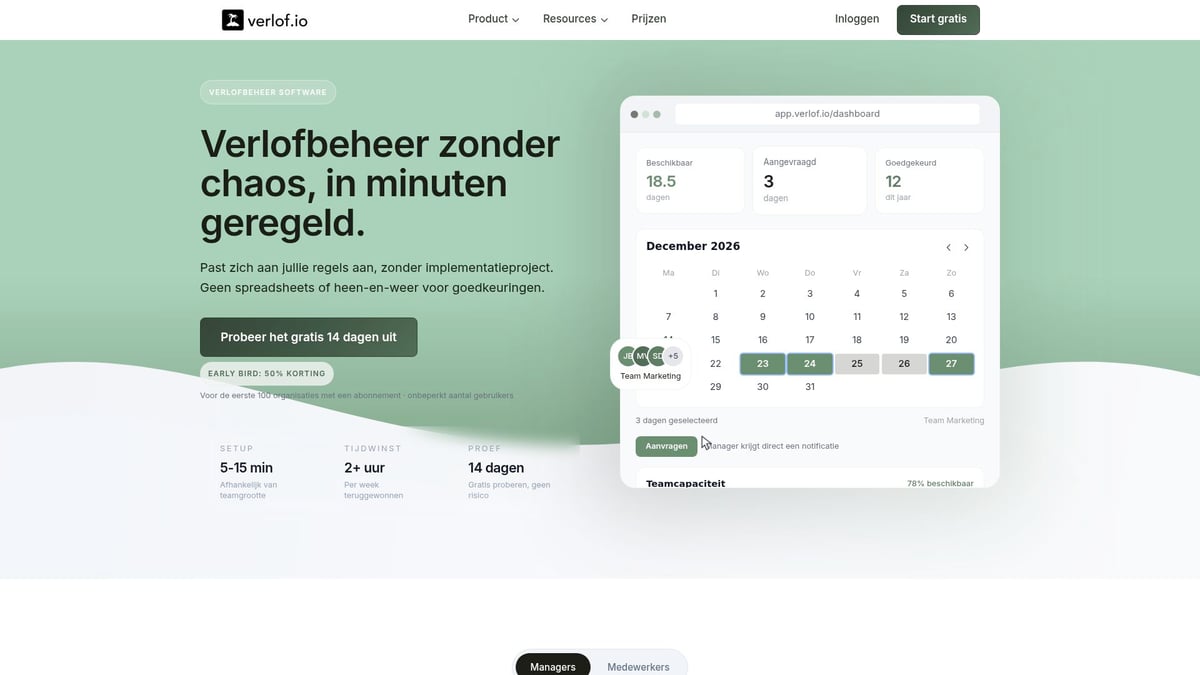 Verlof Software Vergelijking: Lokale vs Cloud Oplossingen 2026 - Verlof.io: Cloud Verlofbeheer in de Praktijk