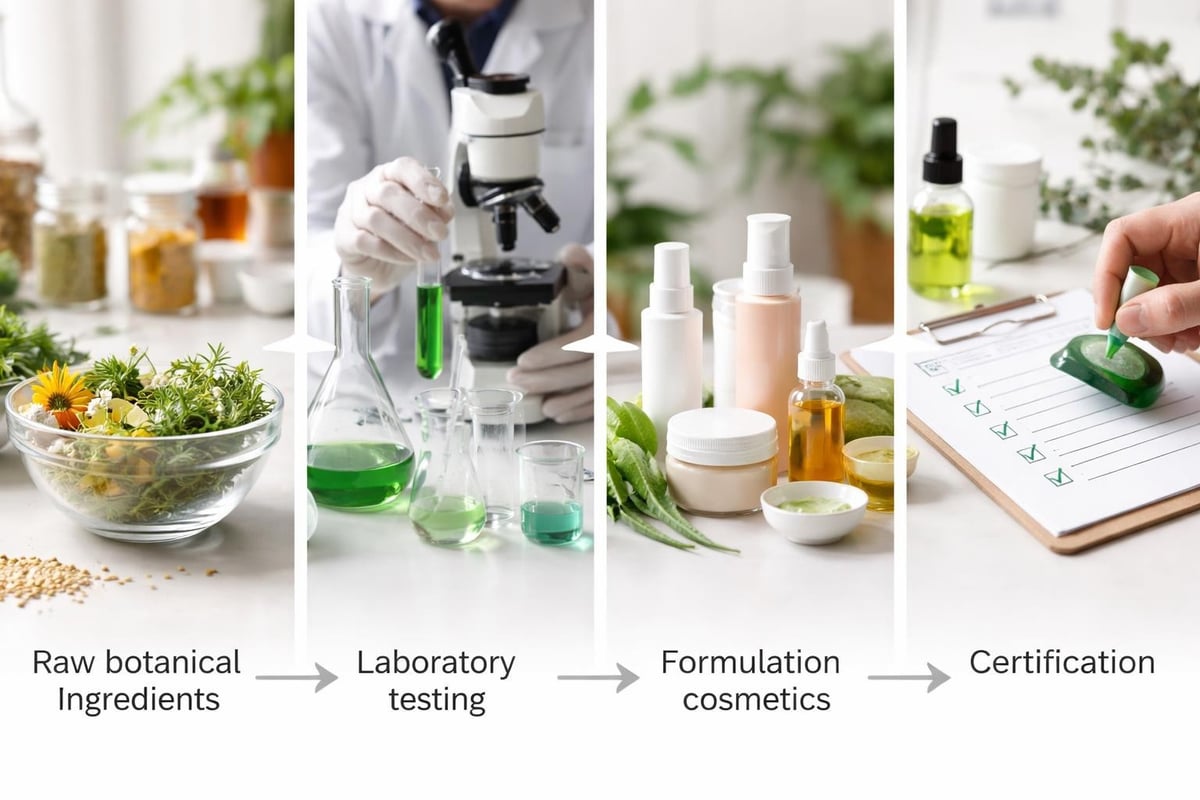 Natural cosmetic certification process