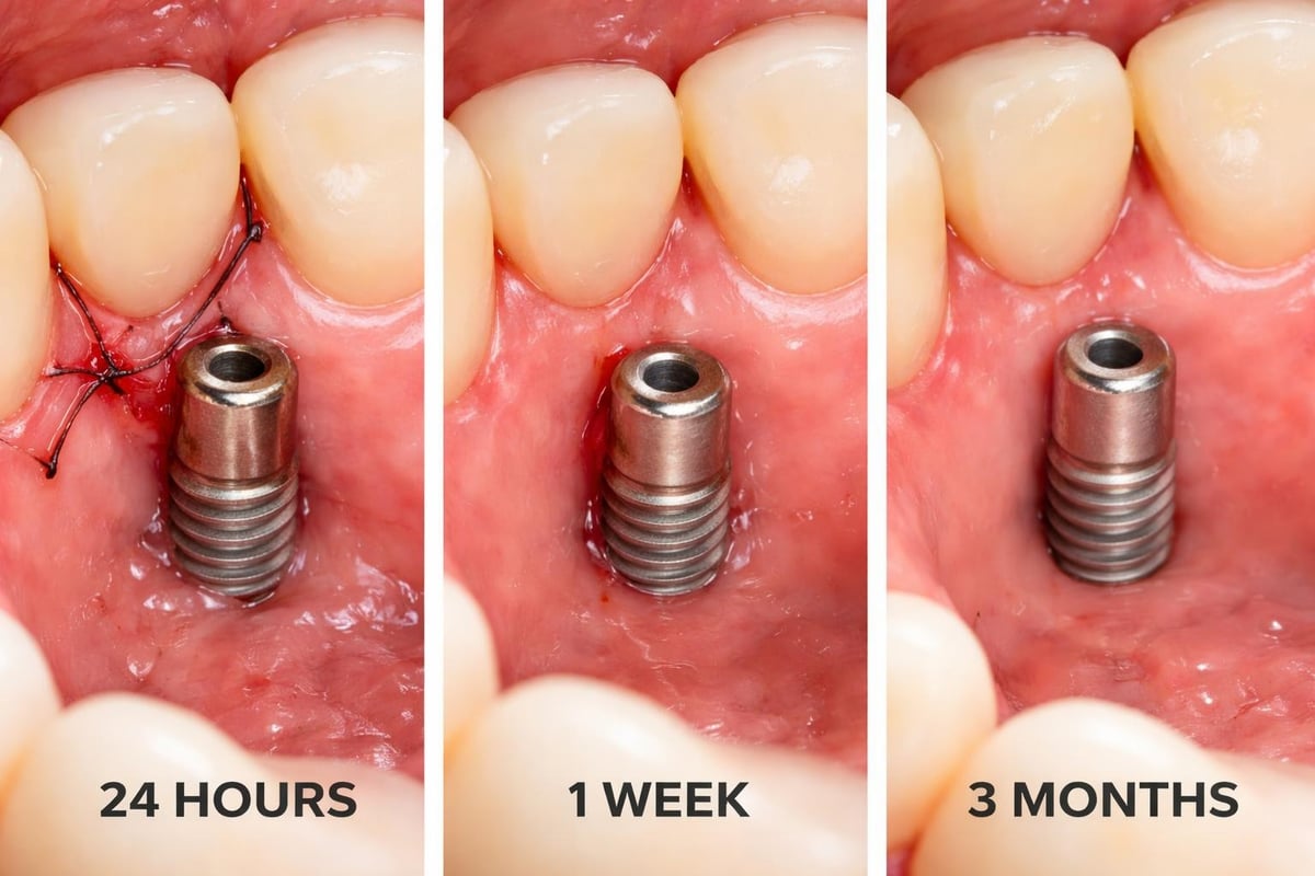 Dental implant healing timeline