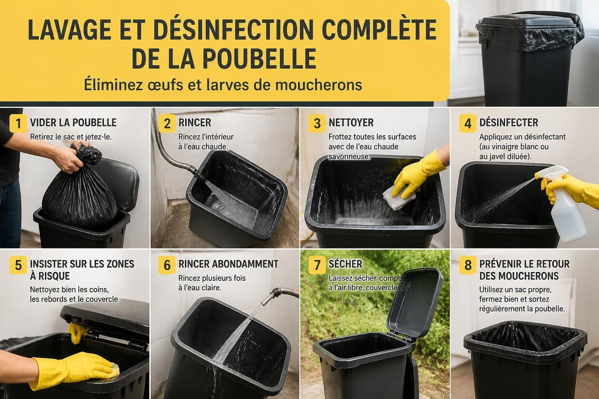 Protocole de nettoyage hebdomadaire des poubelles
