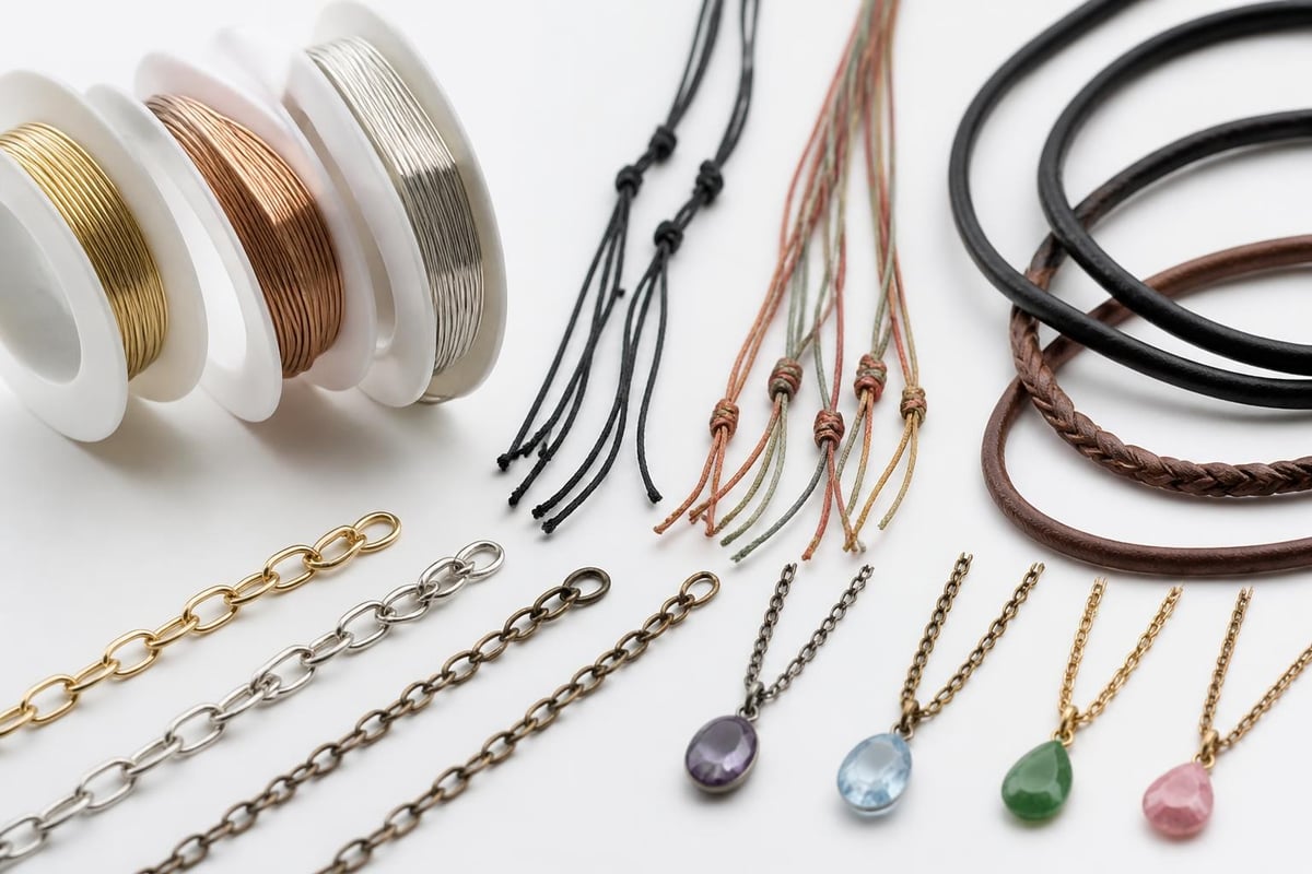 Necklace materials comparison