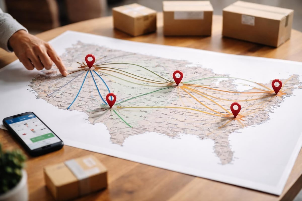 Distribution network map