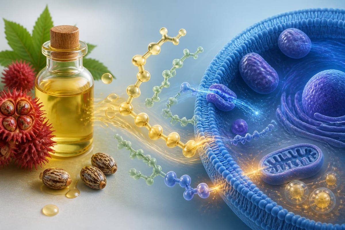Biochemische Zusammensetzung von Rizinusöl