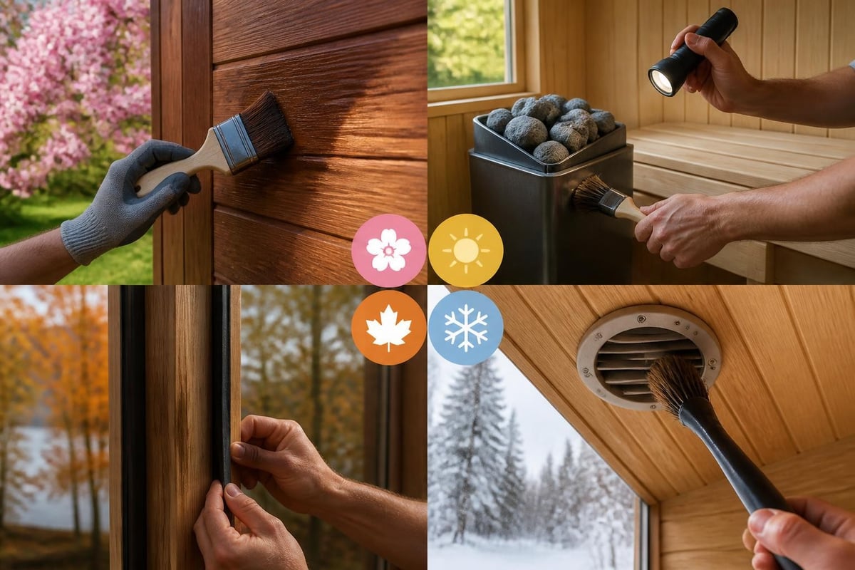 Annual sauna maintenance checklist