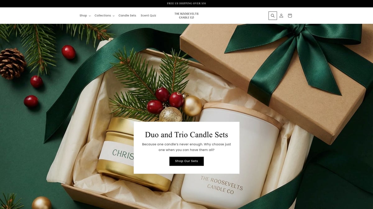 8 Best Christmas Candles to Brighten Your Home in 2026 - The Roosevelts Candle Co. National Park Holiday Collection