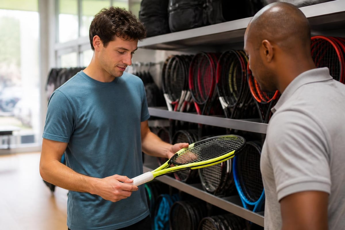 Tennis equipment rental categories