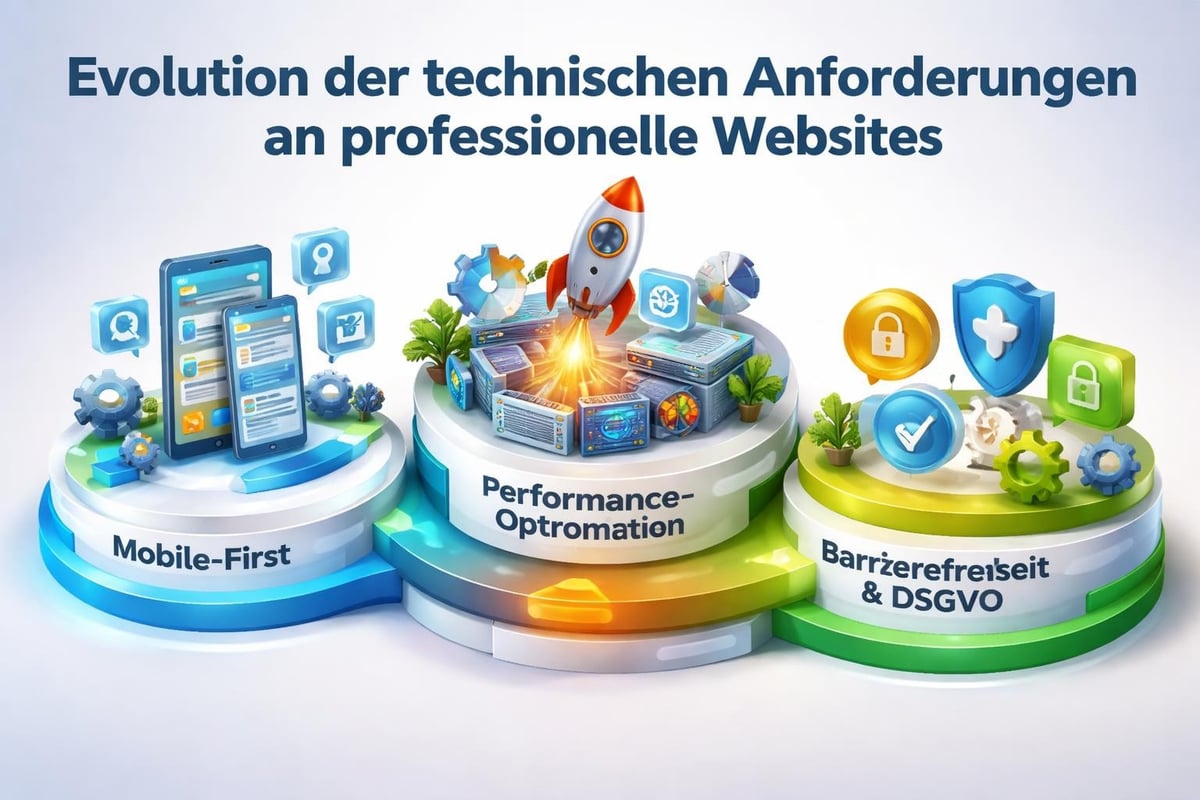 Moderne Webdesign-Anforderungen