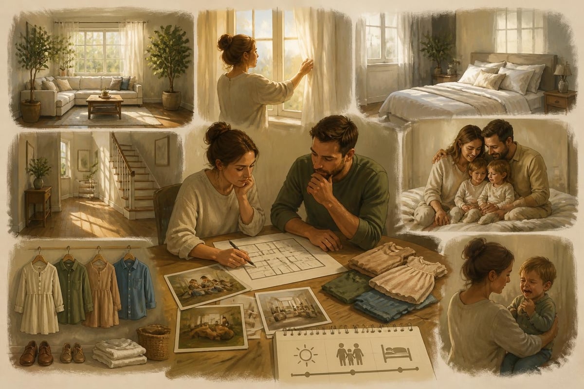 Family home photoshoot planning