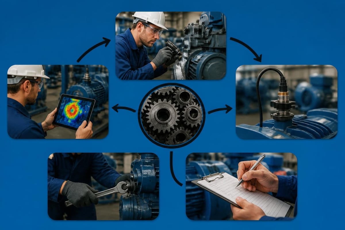 Industrial equipment maintenance workflow