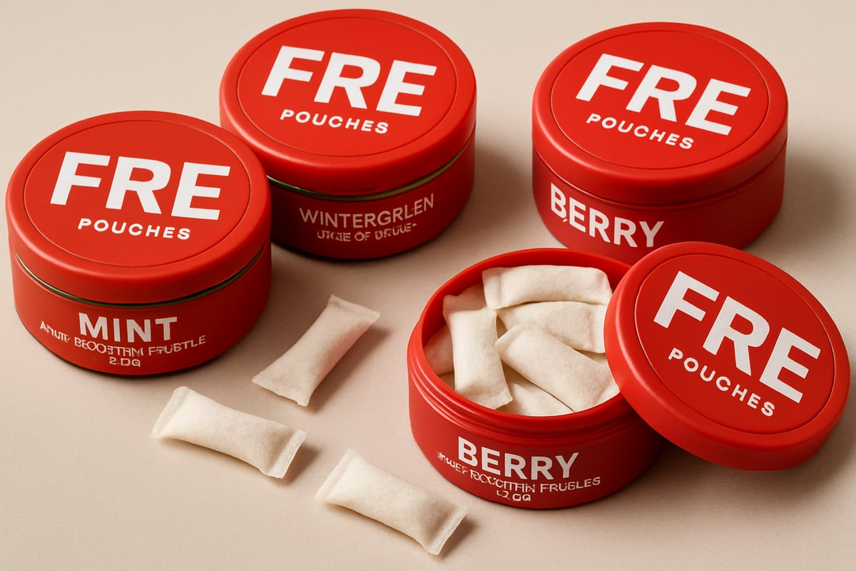 FRE Pouches Product Lineup: Flavors, Strengths, and Formats