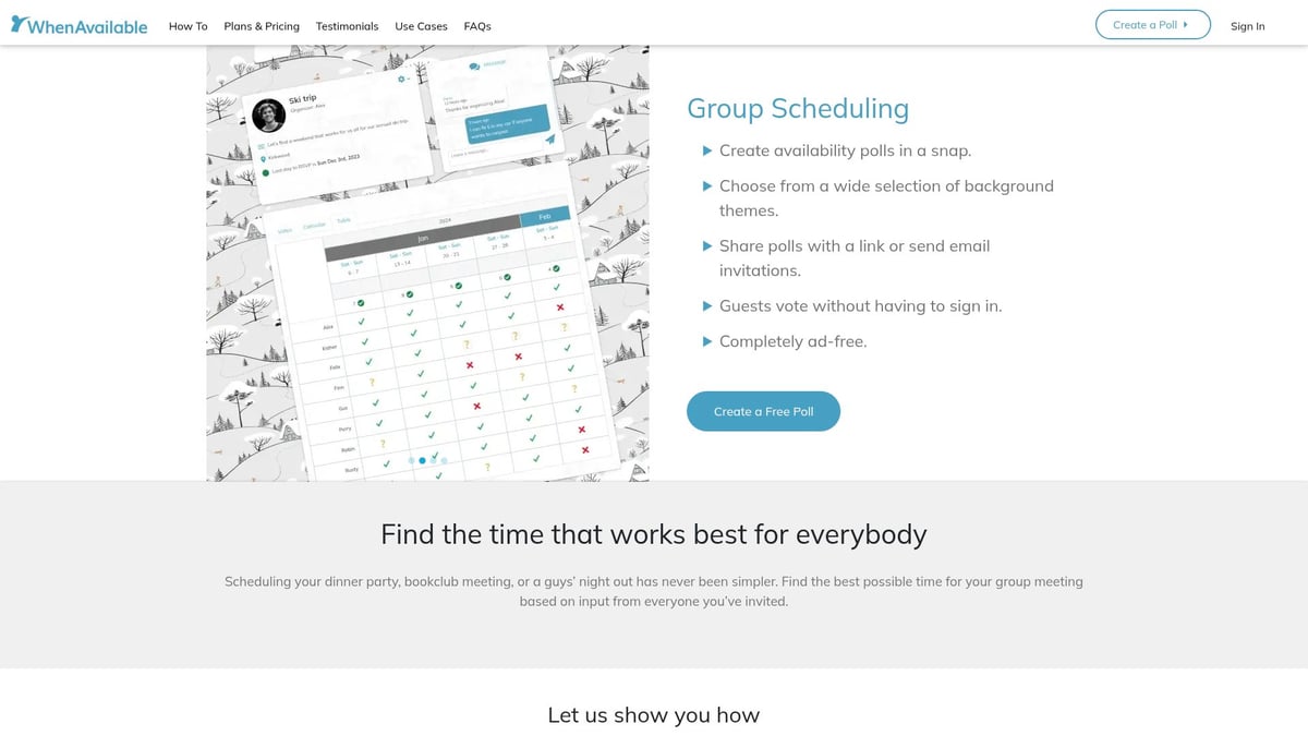 Top 7 Doodle Alternative Tools for Easy Scheduling in 2026 - WhenAvailable