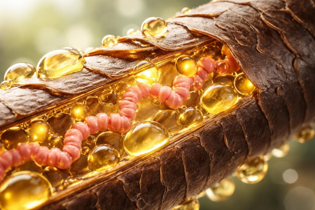 Fatty acid absorption in beard hair