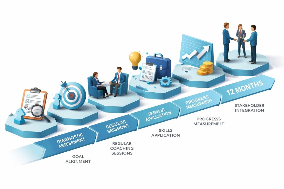 Structured coaching timeline