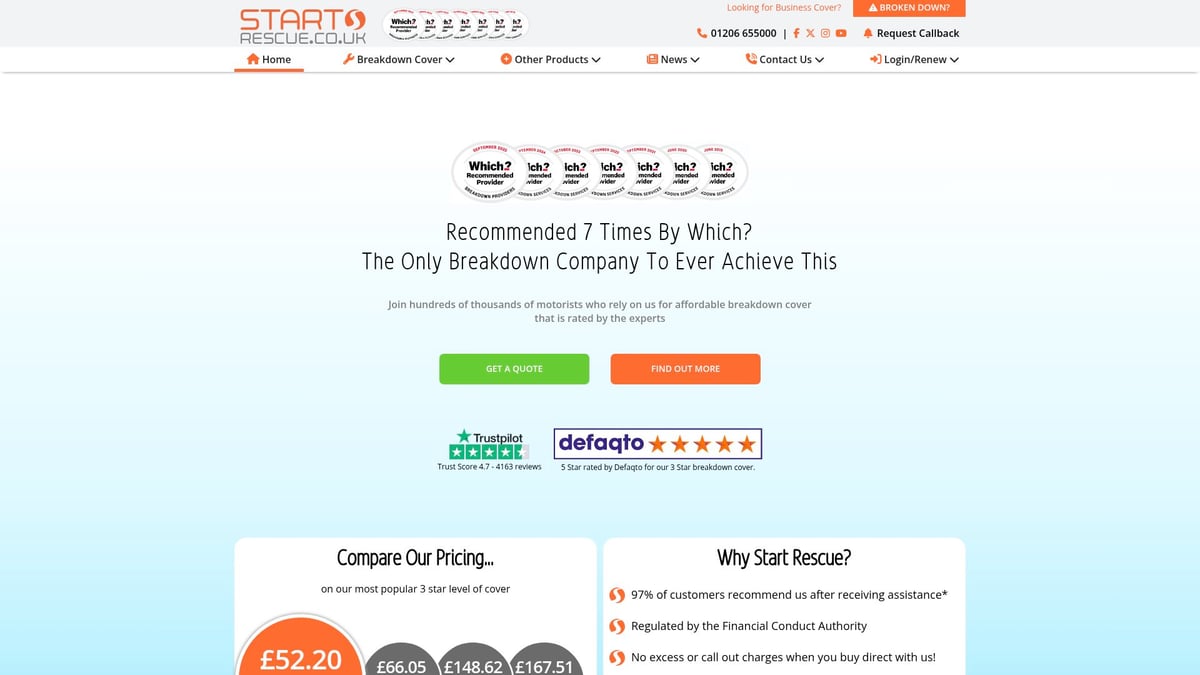 9 Best Car Breakdown Cover Companies to Trust in 2025 - Start Rescue