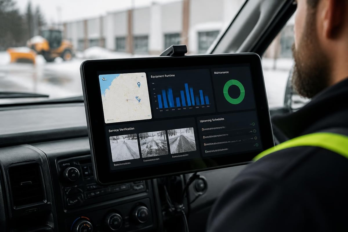 Connected snow removal technology